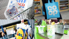 England's seven major retailers sold six billion fewer single-use plastic bags in 2016-17 compared with 2014-15 - an 83% drop in usage